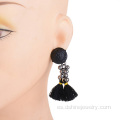 Earstuds aretes de perlas de perlas borla novia pendientes semillas